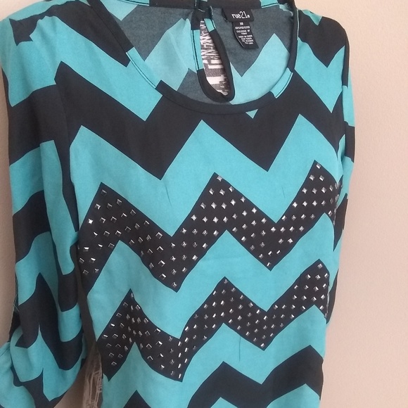 Rue21 Tops - *5/$25 sale* Rue 21 chevron studded tunic blouse